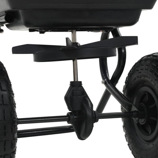 Handstreuwagen Salzstreuer PVC und Stahl 80x46x75 cm 15 L