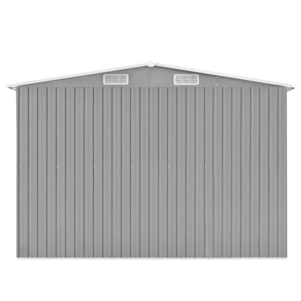 Gartenhaus 257x298x178 cm Metall Grau