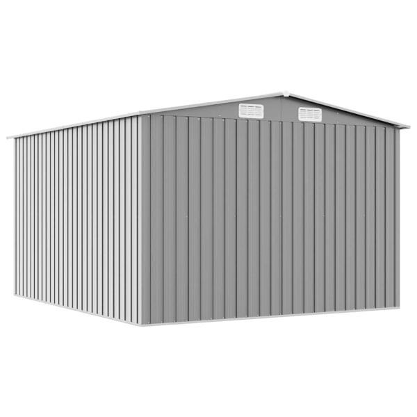Gartenhaus 257x298x178 cm Metall Grau