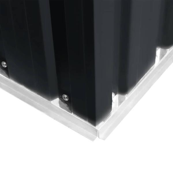 Gerätehaus 257x298x178 cm Metall Anthrazit