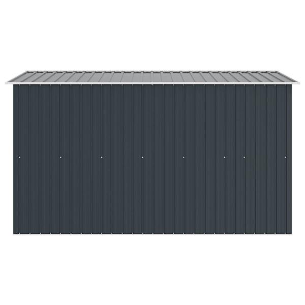 Gerätehaus 257x298x178 cm Metall Anthrazit