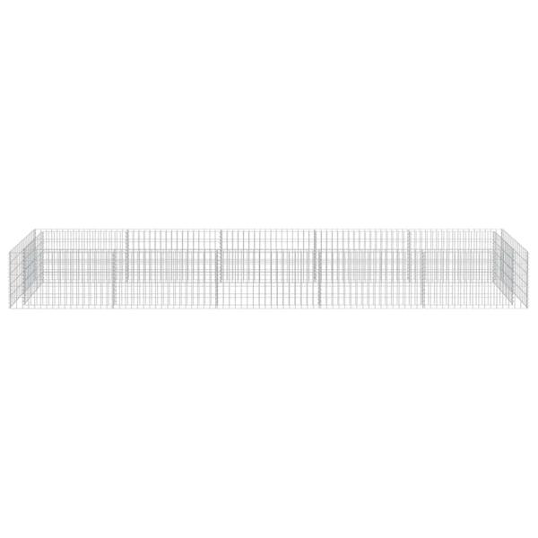 Gabionen-Hochbeet Verzinkter Stahl 450×90×50 cm