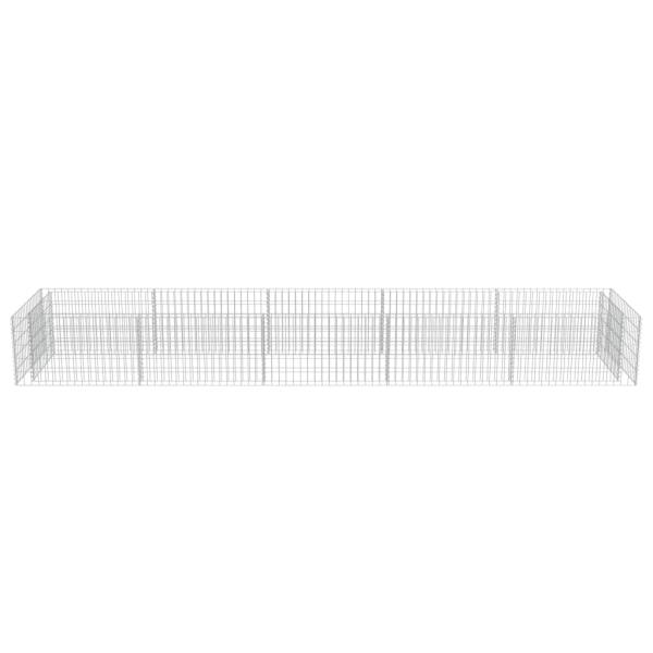 Gabionen-Hochbeet Verzinkter Stahl 450×90×50 cm