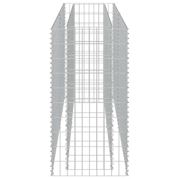  Gabionen-Hochbeet Verzinkter Stahl 180×50×100 cm