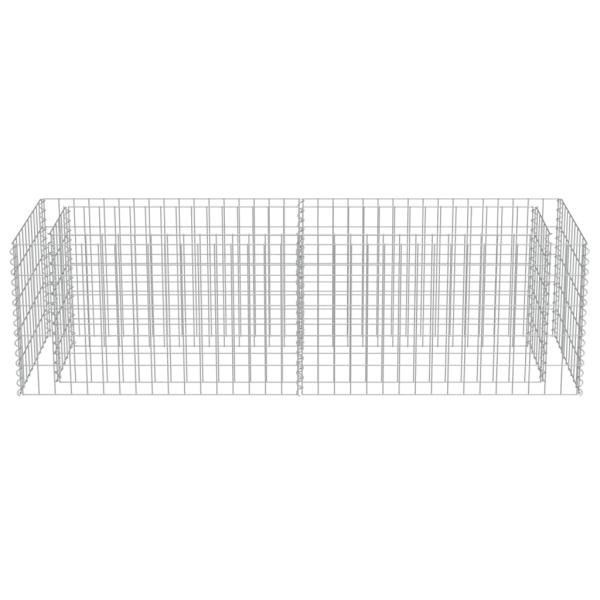 Gabionen-Hochbeet Verzinkter Stahl 180×50×50 cm