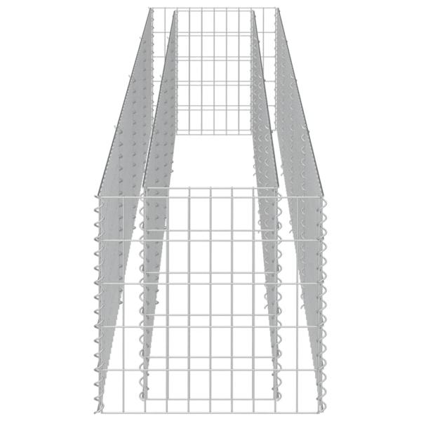 Gabionen-Hochbeet Verzinkter Stahl 360×50×50 cm