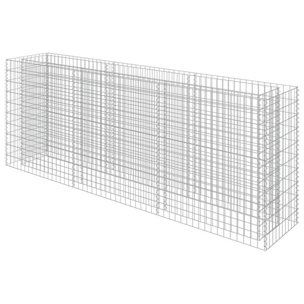 Gabionen-Hochbeet Verzinkter Stahl 270×50×100 cm