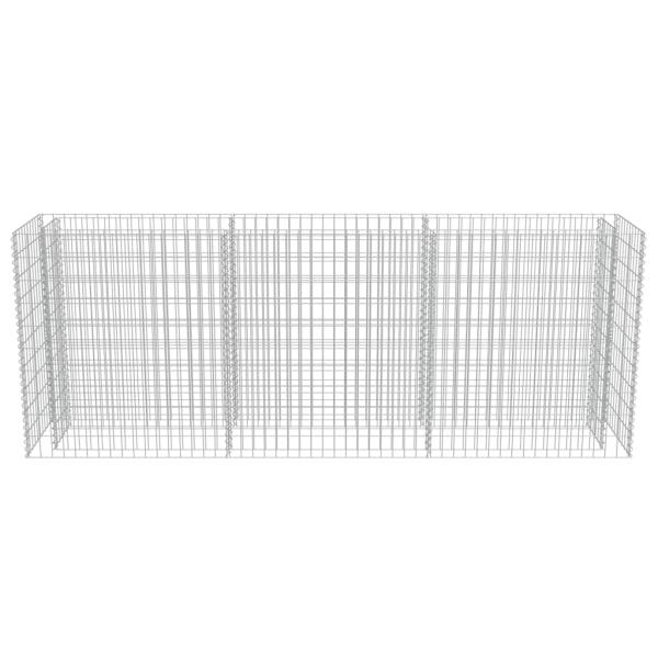 Gabionen-Hochbeet Verzinkter Stahl 270×50×100 cm