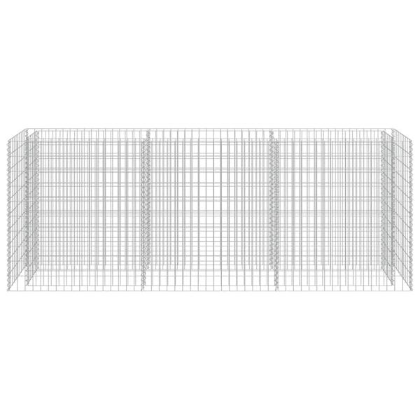 Gabionen-Hochbeet Verzinkter Stahl 270×50×100 cm