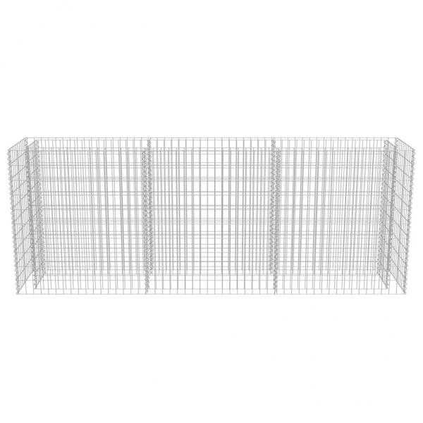 Gabionen-Hochbeet Verzinkter Stahl 270×50×100 cm