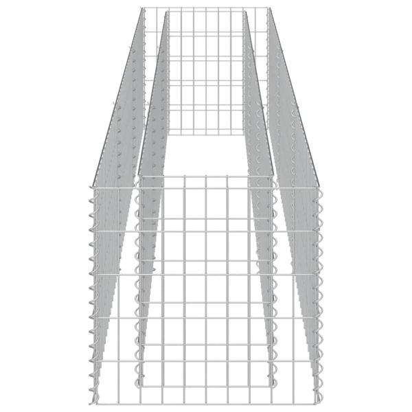 Gabionen-Hochbeet Verzinkter Stahl 270×50×50 cm