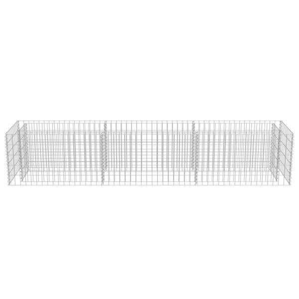 Gabionen-Hochbeet Verzinkter Stahl 270×50×50 cm