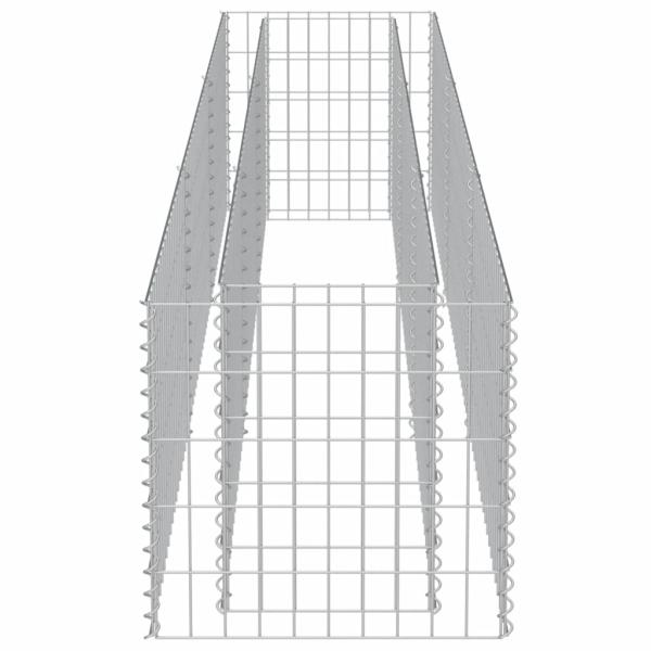 Gabionen-Hochbeet Verzinkter Stahl 270×50×50 cm
