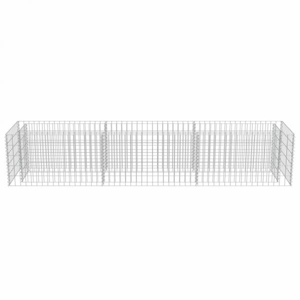 Gabionen-Hochbeet Verzinkter Stahl 270×50×50 cm