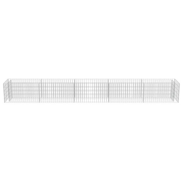 Gabionen-Hochbeet Verzinkter Stahl 450×50×50 cm
