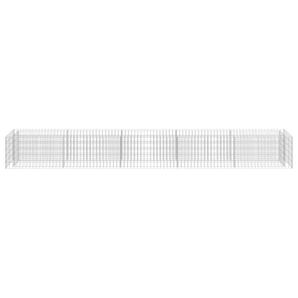 Gabionen-Hochbeet Verzinkter Stahl 450×50×50 cm