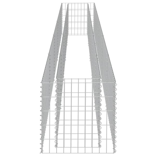 Gabionen-Hochbeet Verzinkter Stahl 450×50×50 cm