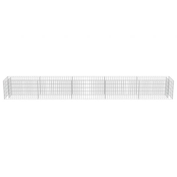 Gabionen-Hochbeet Verzinkter Stahl 450×50×50 cm