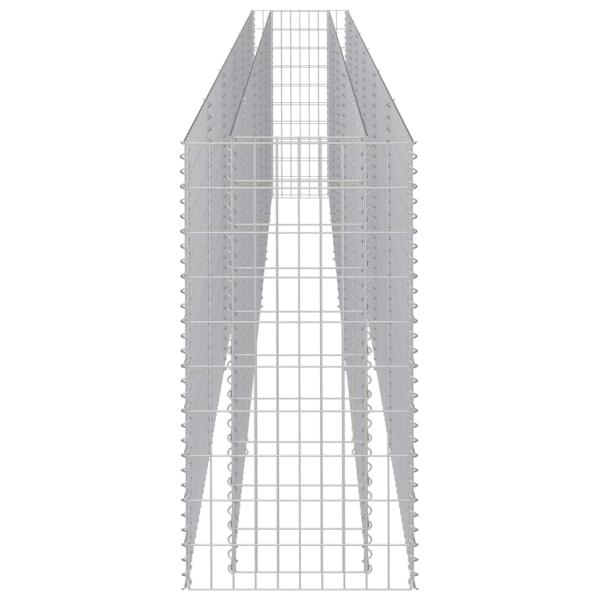 Gabionen-Hochbeet Verzinkter Stahl 540×50×100 cm