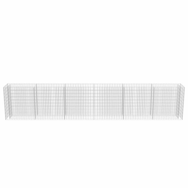 Gabionen-Hochbeet Verzinkter Stahl 540×50×100 cm
