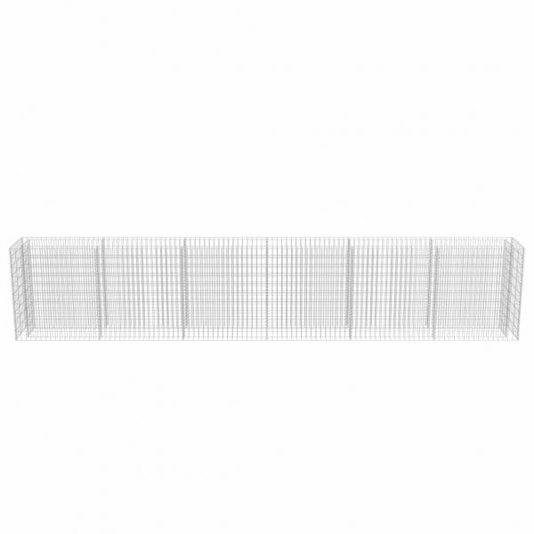 Gabionen-Hochbeet Verzinkter Stahl 540×50×100 cm
