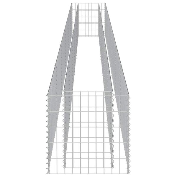  Gabionen-Hochbeet Verzinkter Stahl 540×50×50 cm