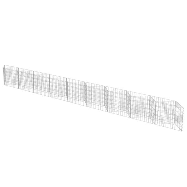 Gabionenwand Verzinkter Stahl 630×30×50 cm