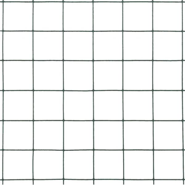 Drahtzaun Stahl mit PVC-Beschichtung 25x1,5 m Grün