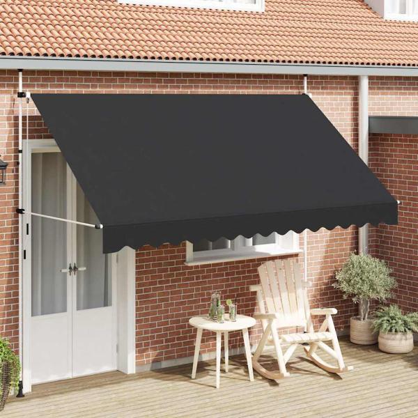Einziehbare Markise Handbetrieben 350 cm Anthrazit