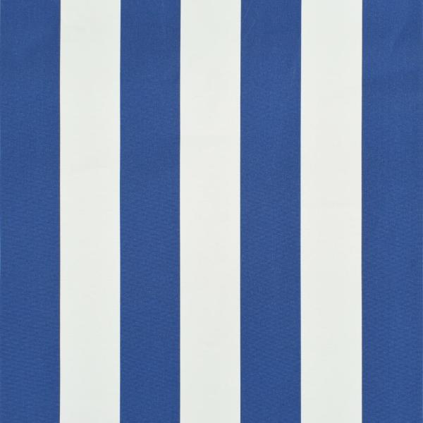 Einziehbare Markise 150×150 cm Blau und Weiß