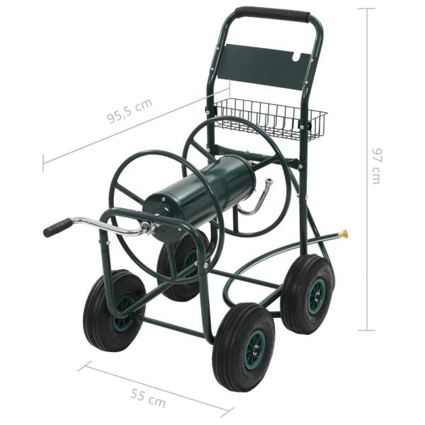 Gartenschlauchwagen mit 1/2" Schlauchanschluss 75 m Stahl