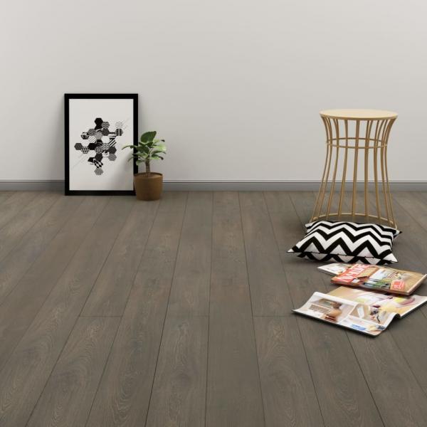 ARDEBO.de - PVC-Fliesen Selbstklebend 4,46 m² 3 mm Grau und Braun