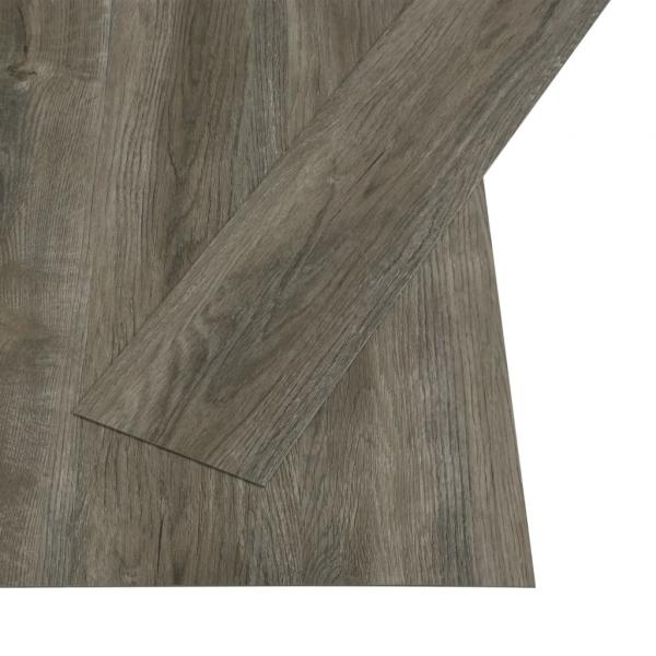 PVC-Fliesen Selbstklebend 4,46 m² 3 mm Grau und Braun