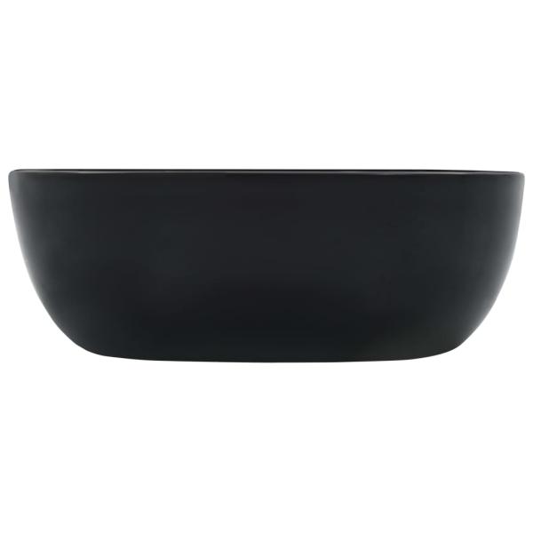 Waschbecken 42,5 x 42,5 x 14,5 cm Keramik Schwarz
