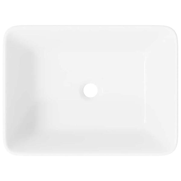 Waschbecken 40 x 30 x 13 cm Keramik Weiß