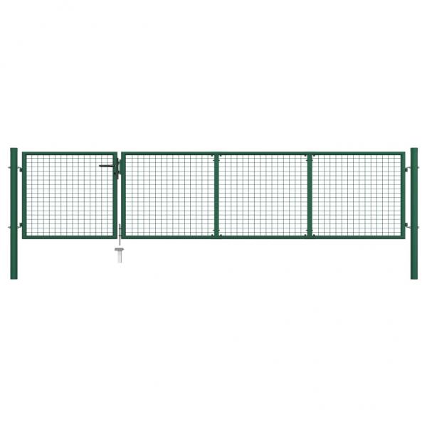ARDEBO.de - Gartentor Stahl 350 x 75 cm Grün