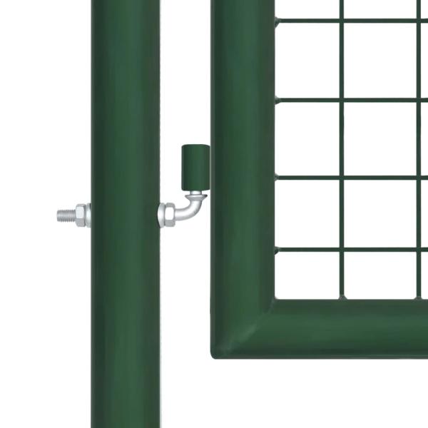 Gartentor Stahl 350 x 100 cm Grün