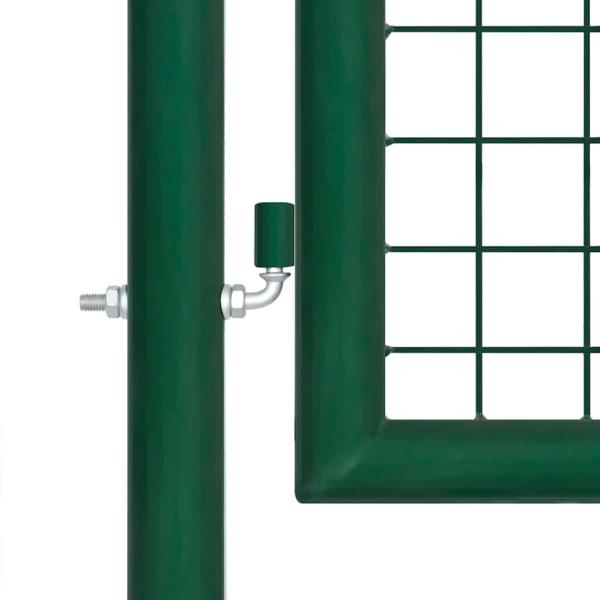 Gartentor Stahl 350 x 100 cm Grün