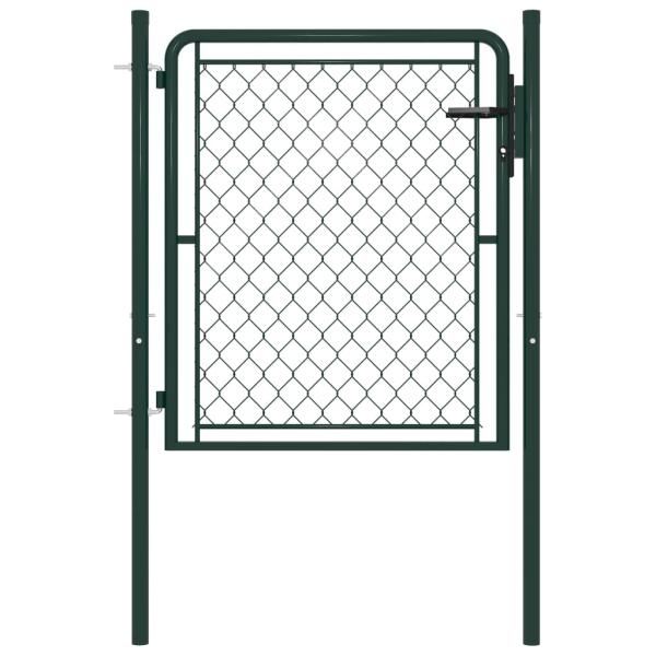 Gartentor Stahl 100 x 75 cm Grün