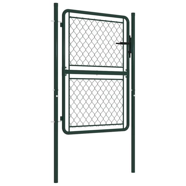 Gartentor Stahl 100×150 cm Grün