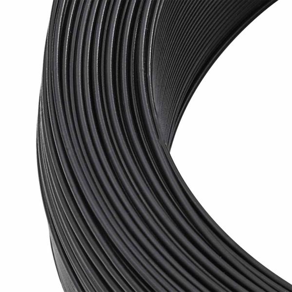 Zaun-Bindedraht 250 m 2,3/3,8 mm Stahl Anthrazit
