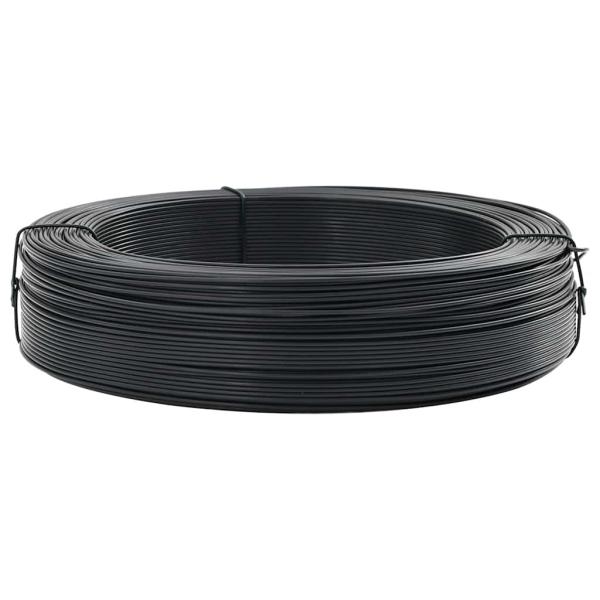 Zaun-Bindedraht 250 m 2,3/3,8 mm Stahl Anthrazit