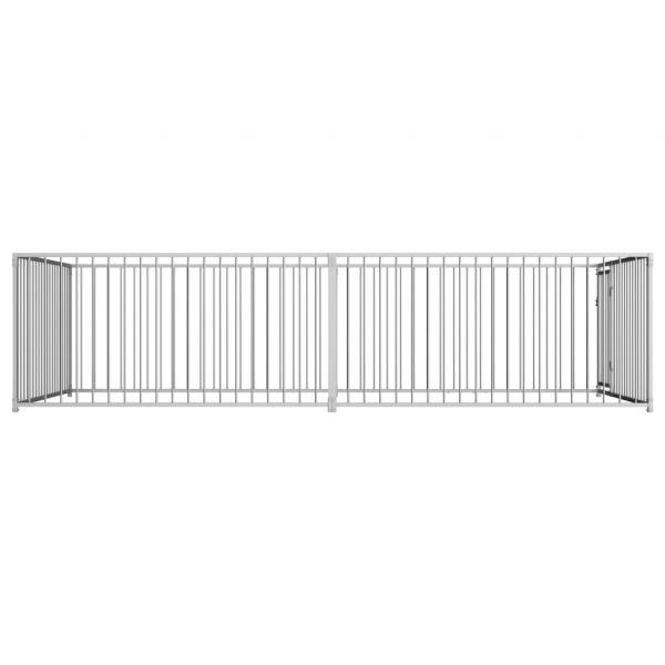 Outdoor-Hundezwinger 200×400×100 cm