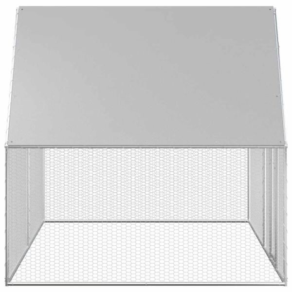 Hühnerstall 4x2x2 m Verzinkter Stahl