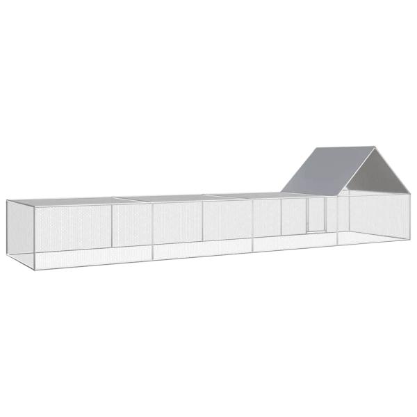 Hühnerstall 8x2x2 m Verzinkter Stahl