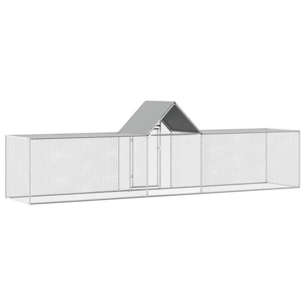 Hühnerstall 5x1x1,5 m Verzinkter Stahl