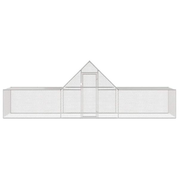 Hühnerstall 6x2x2 m Verzinkter Stahl