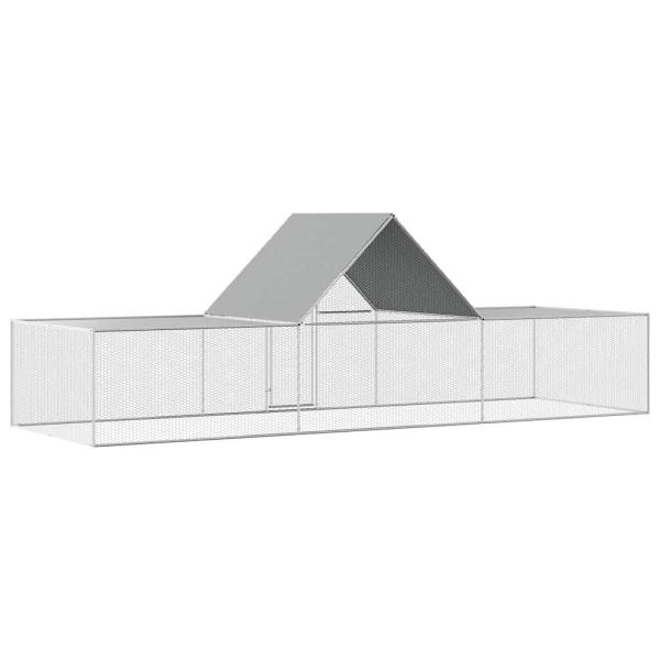 Hühnerstall 6x2x2 m Verzinkter Stahl