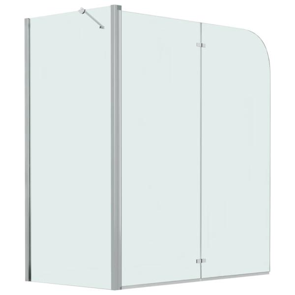 Badewannenaufsatz 2-fach Faltbar ESG 120x68x130 cm 