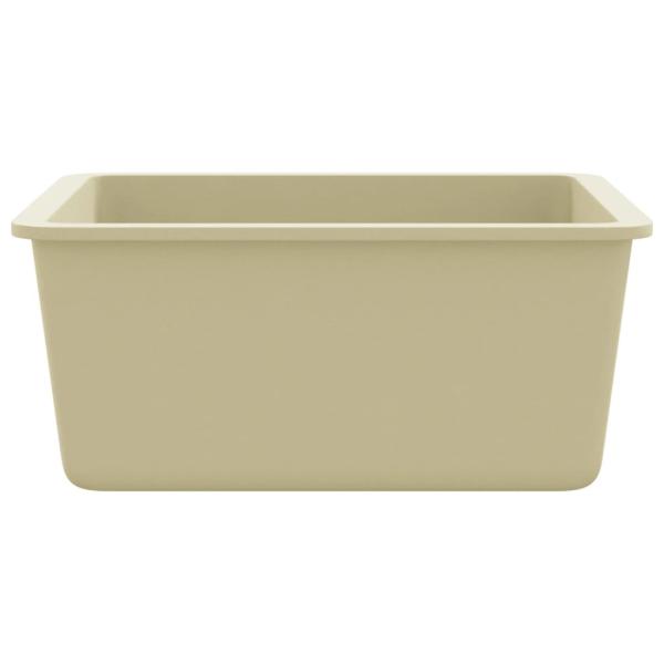 Granitspüle Einzelbecken Beige